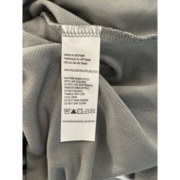 Izod Golf gray white stripe sleeveless athletic polo shirt women's size XS - Picture 5 of 6